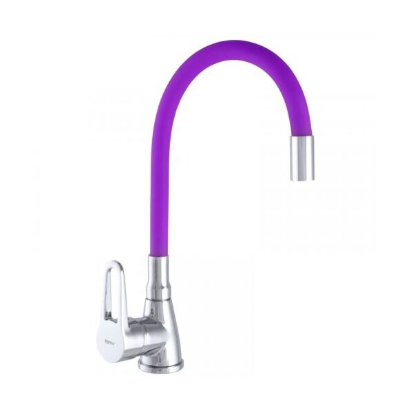 

Смеситель для кухни ZERIX SOP7 045 с фиолетовым гибким изливом (ZX2666)