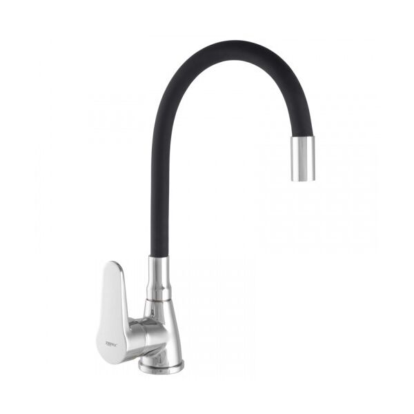

Смеситель для кухни ZERIX SOP7 146 с черным гибким изливом (ZX2654)