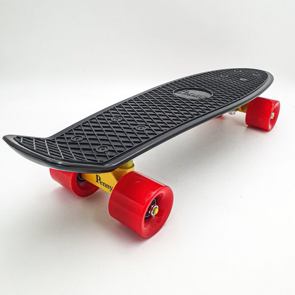 

Пенни борд скейт 55х15см до 80кг ABEC 7 матовые красные колеса скейтборд Penny Board Pastel Series черный