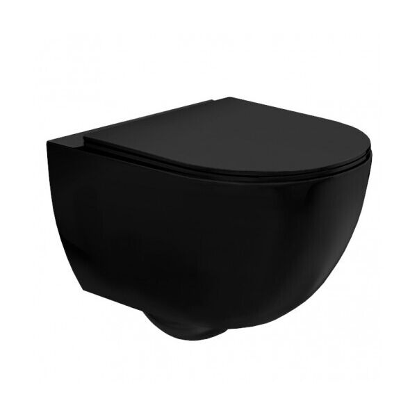 

Унитаз Rea CARLO MINI RIMLESS FLAT Черный MAT (REA-C8489)