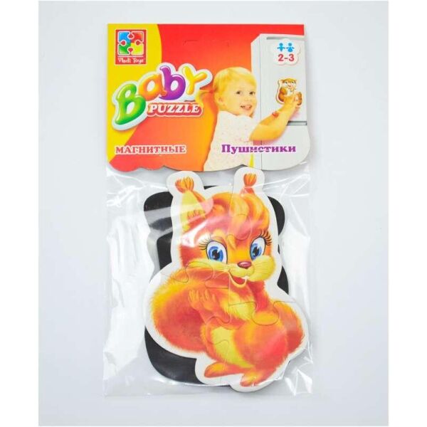 

Магнитные Беби пазлы. Пушистики - VT 3208-04 Vladi Toys, (Украина)