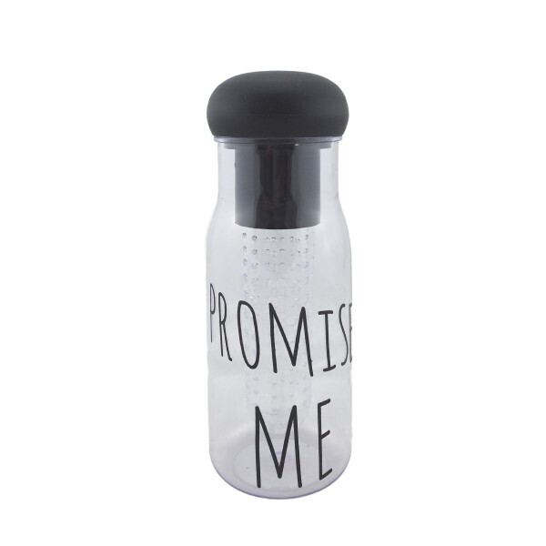 

Бутылка для воды и напитков "Promise Me Fruit" 720мл черная (R-33)