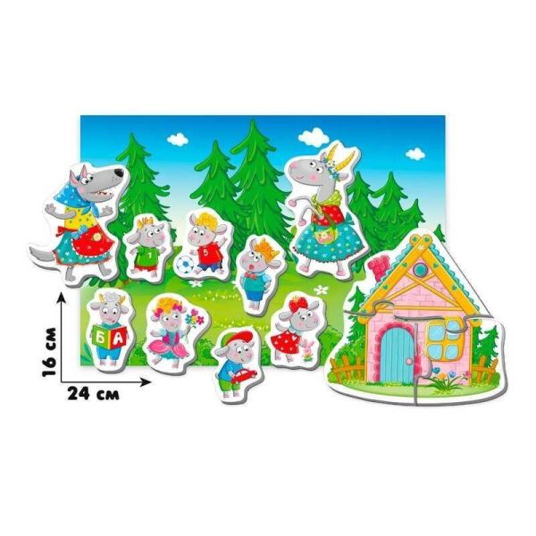 

Игра магнитная Магнитный театр - Волк и семеро козлят 3206-23 /рус/ (40) Vladi Toys, (Украина)