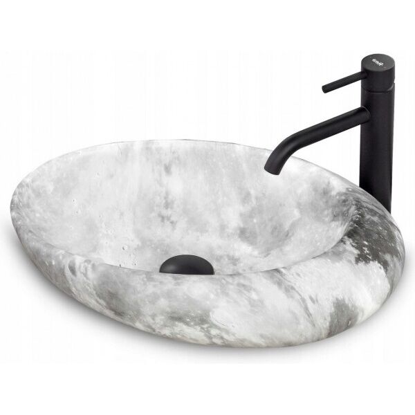 

Умывальник (Раковина) Rea ROXY STONE Серый (REA-U6651)