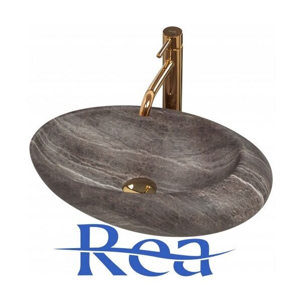 

Умывальник (Раковина) Rea ROXY Серый STONE (REA-U6649)