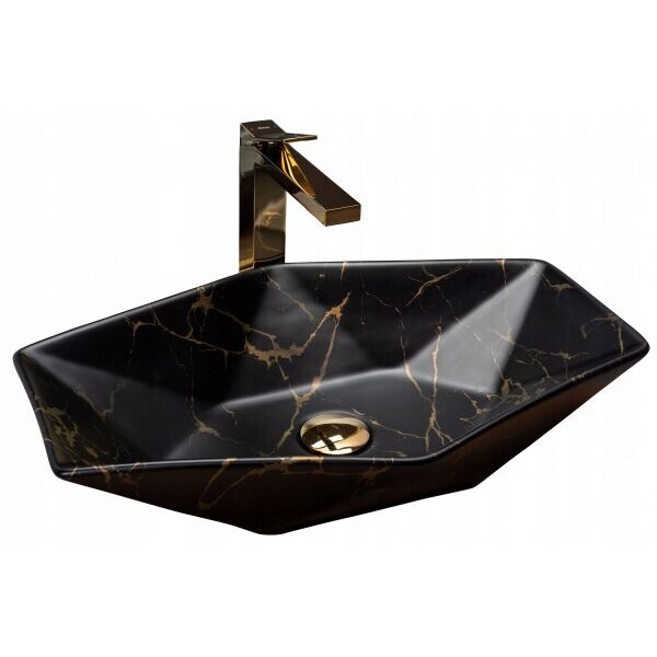 

Умывальник (Раковина) Rea VEGAS Черный MARBLE (REA-U0994)