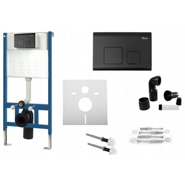 

Инсталляция Rea 6w1 9cm Черный WC F Комплект REA-E3652