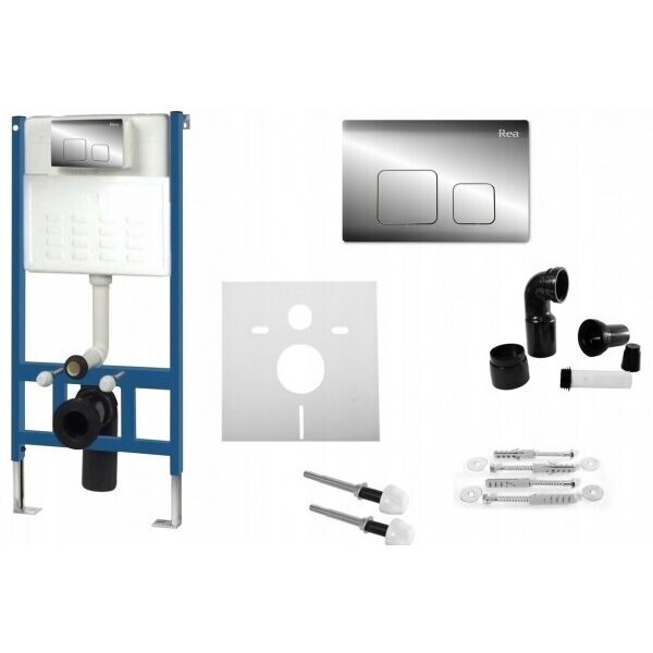 

Инсталляция Rea 6w1 9cm Хром WC F Комплект REA-E0019