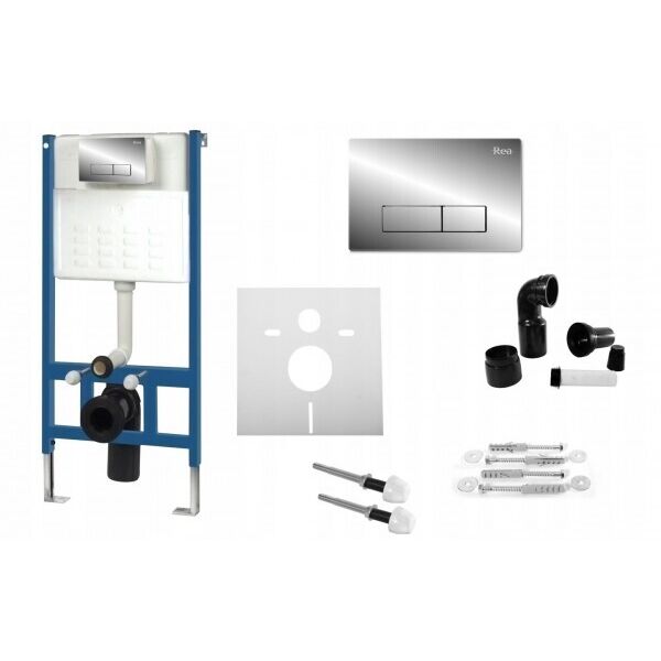 

Инсталляция Rea 6w1 9cm Хром WC H Комплект REA-E0014