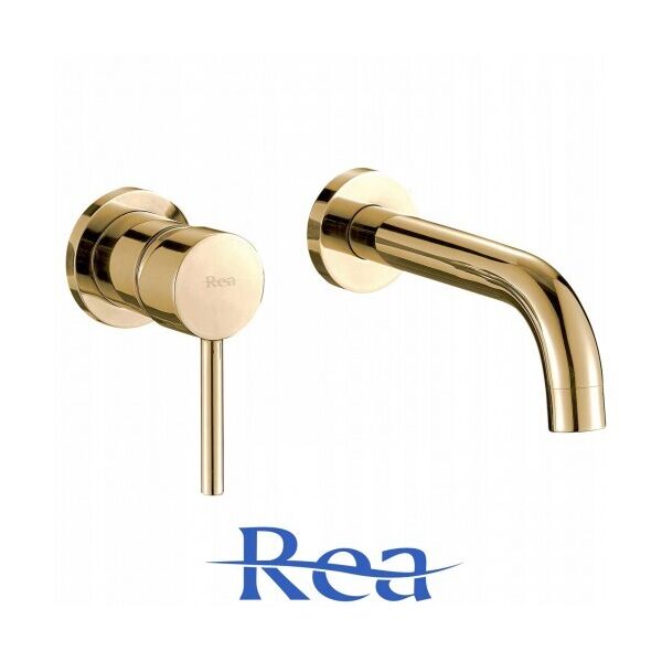 

Смеситель скрытого монтажа Rea LUNGO Золото (REA-B8559)