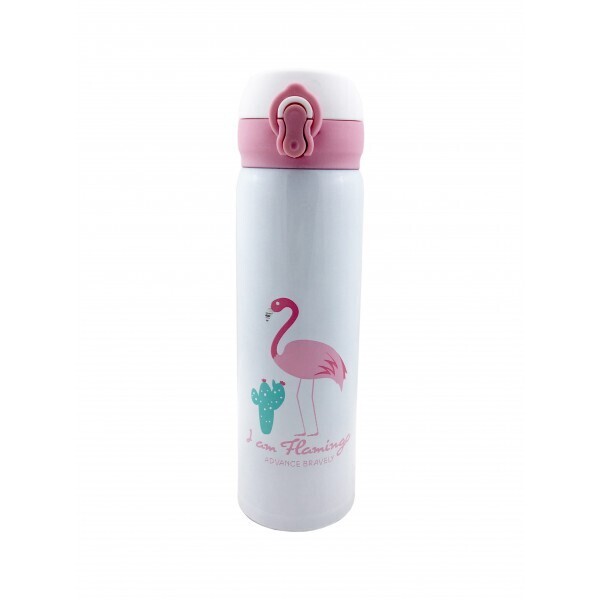 

Термокружка для детей Flamingo blooming cactus 500мл white pink (EL-524)