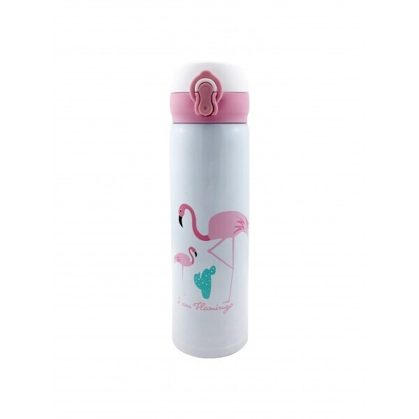 

Термокружка для детей Flamingo baby 500мл white pink (EL-524)