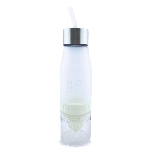 

Бутылка для воды и напитка "H2O" белая 600 мл (QC-650)