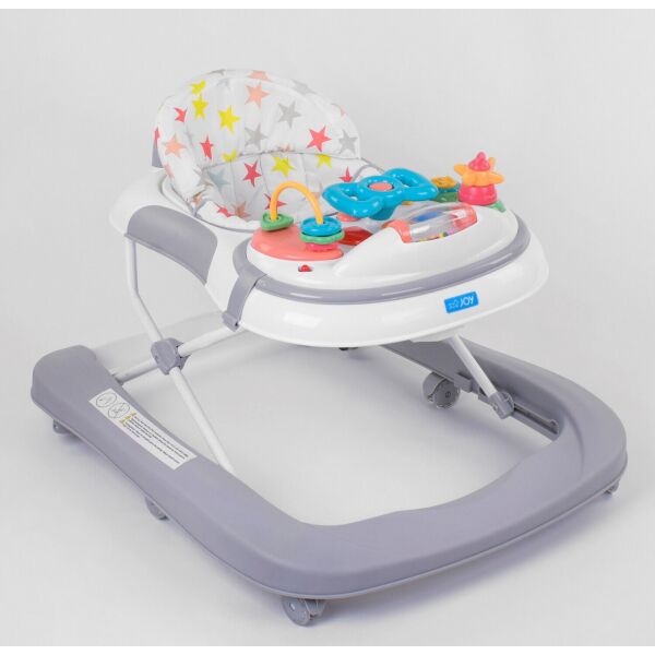 

Ходунки JOY W-W 25109 серый с музыкальной панелью, мелодией и силиконовыми колесами