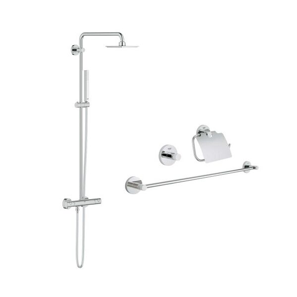 

Комплект Grohe душевая система Euphoria 27932000 + набор аксессуаров Essentials 40775001
