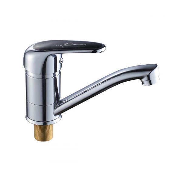 

Смеситель для кухни HAIBA MAGIC 555 (15 см) с черной ручкой (HB0671)