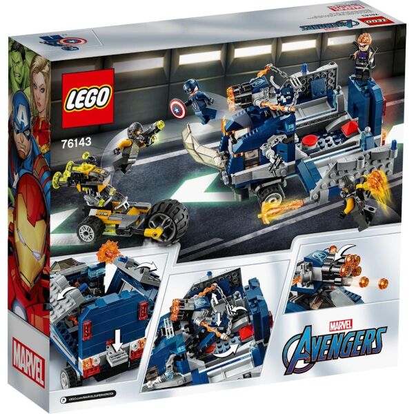 

LEGO Super Heroes Marvel Comics Мстители: Нападение на грузовик 477 деталей (76143)