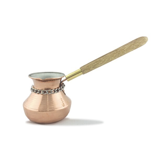 

Турка медная ручной работы Магистр золото 300 мл (126А)