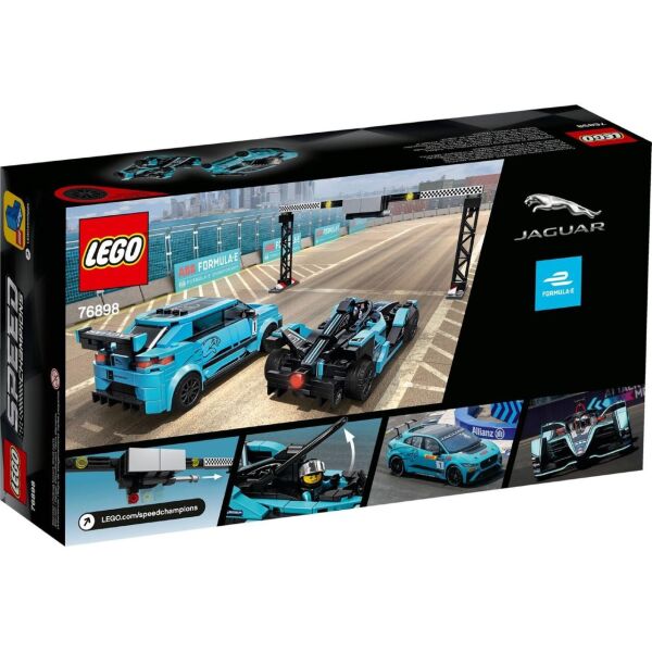 

LEGO Speed Champions Formula E Panasonic Jaguar Racing GEN2 car & Jaguar I-PACE eTROPHY 565 деталей (76898)