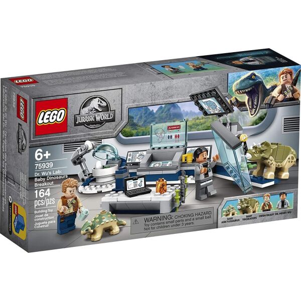 

LEGO Jurassic World Лаборатория доктора Ву Побег детёнышей динозавра 75939