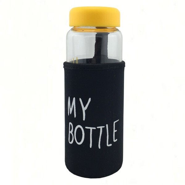 

Бутылка для воды "My Bottle" 500мл желтая (стекло) DY-BL048