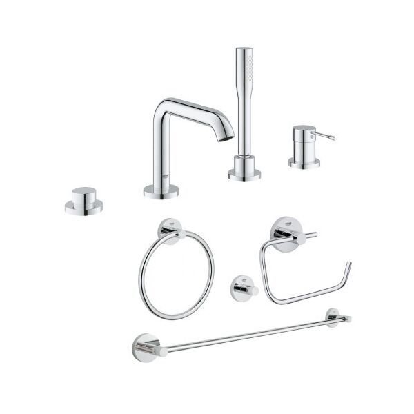 

Комплект Grohe смеситель для ванны Essence 19578001 + набор аксессуаров Essentials 40823001