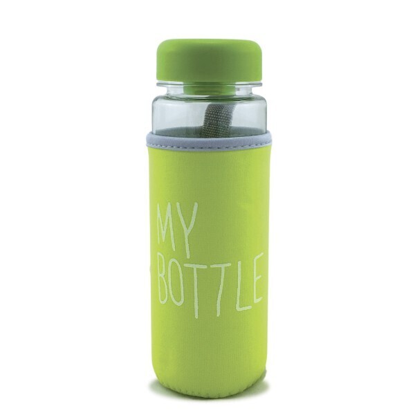 

Бутылка My Bottle 500 мл в чехле (зеленая) арт. SL01