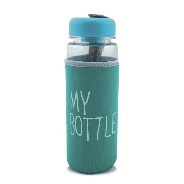 

Бутылка My Bottle 500 мл в чехле (голубая) арт.SL016