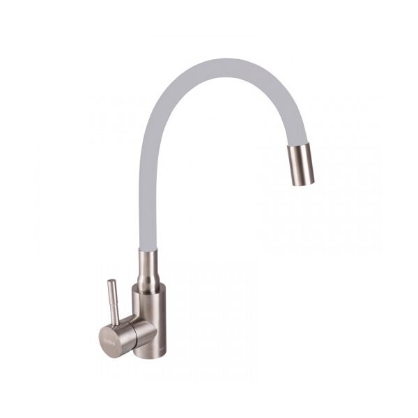

Смеситель для кухни HAIBA SUS 011 с серым силиконовым изливом (HB3890)