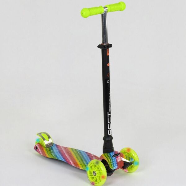

Самокат детский А 25601 779-1335 MAXI Best Scooter 4 колеса PU. Подсветка
