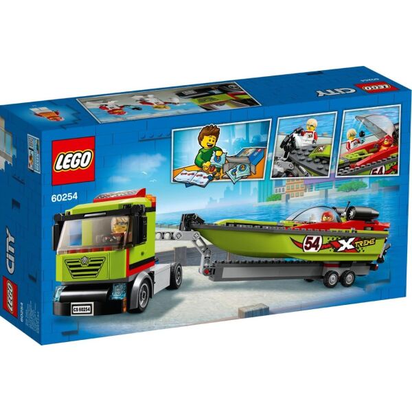 

LEGO City Great Vehicles Транспортировщик скоростных катеров 238 деталей (60254)