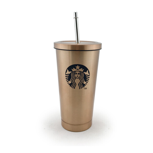 

Чашка-термос с логотипом Starbucks 500мл Золото (ЕL-272)