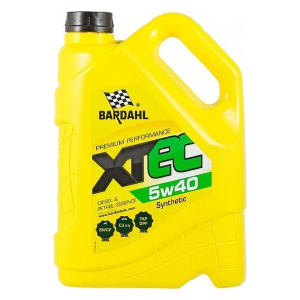 

Масло моторное Bardahl "Xtec 5W40", 5л