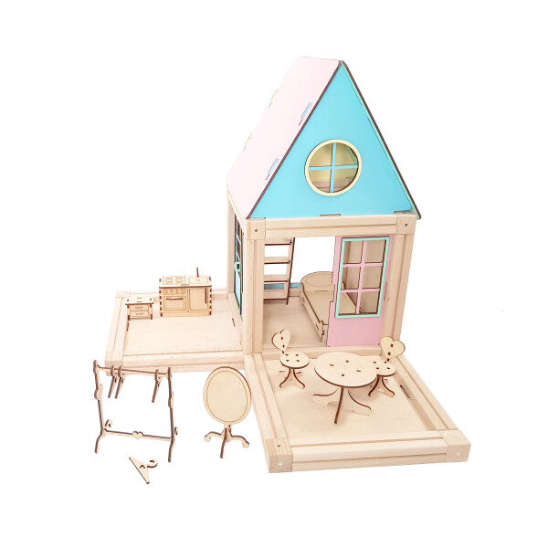 

Магнитный деревянный конструктор Woodyco Mini 51 деталь (75555)