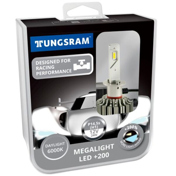 

Светодиодные лампы LED Tungsram Megalight Led +200 H1 6000k 24w 12v