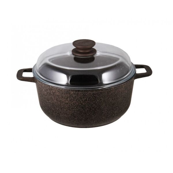 

Кастрюля БИОЛ Granite Brown с крышкой, индукция 4 л (K403IC)