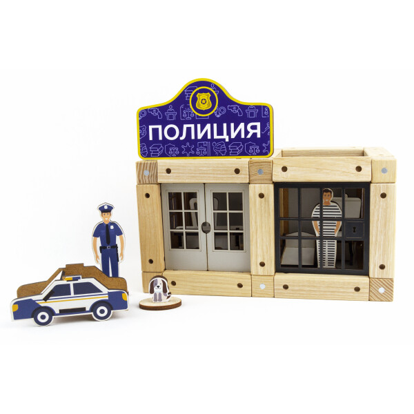

Конструктор магнитный Zeus Полиция 48 деталей (КП)