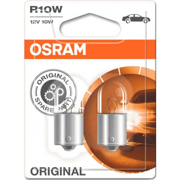 

Лампы накаливания Osram Original R10W 12V 10W BA15s 5008-02B 10X2 Blister