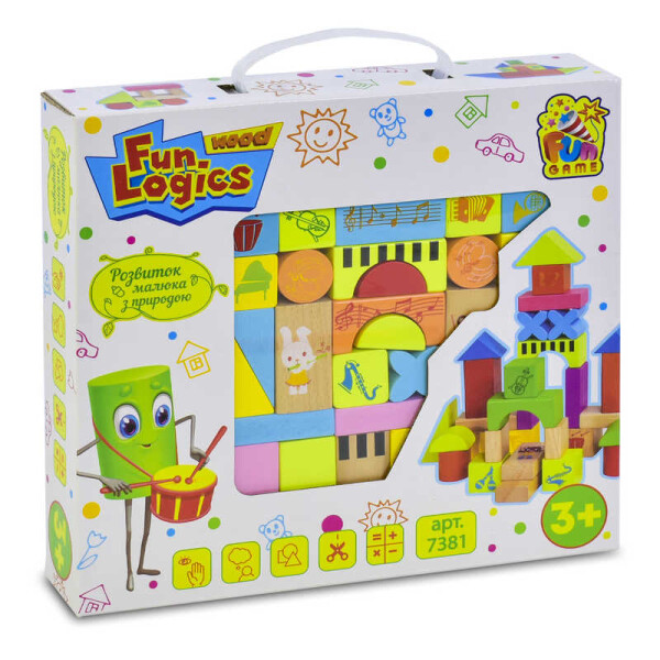 

Детский деревянный конструктор Fun Game Fun Logics 7381 33 детали (2-7381-71830)