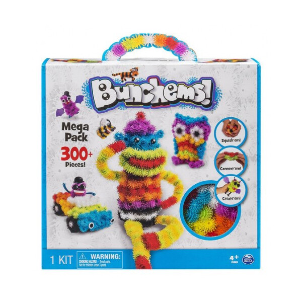 

Детский конструктор липучка Bunchems 300 Pieces Вязкий пушистый шарик Банчемс на 300 деталей (i2089)