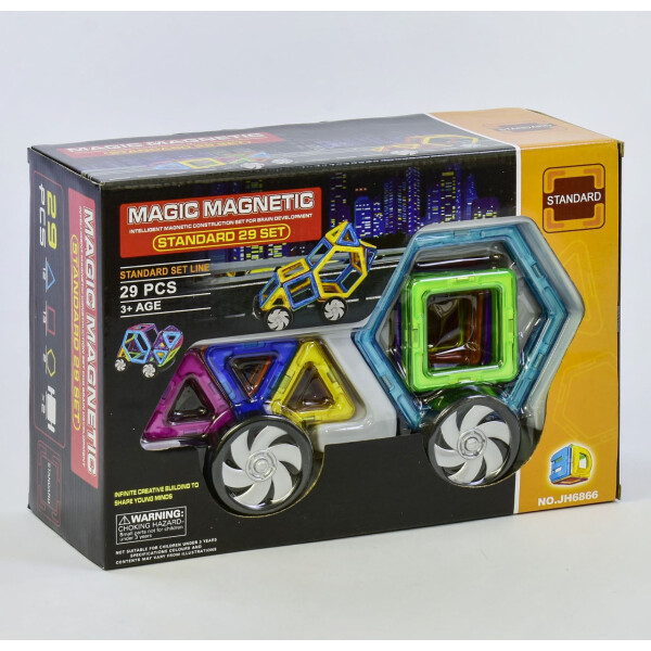 

Конструктор магнитный Magic Magnetic 29 деталей (JH 6866)