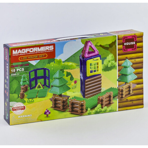 

Конструктор магнитный Magformers LQ 633 Домик 18 деталей (LQ 633)