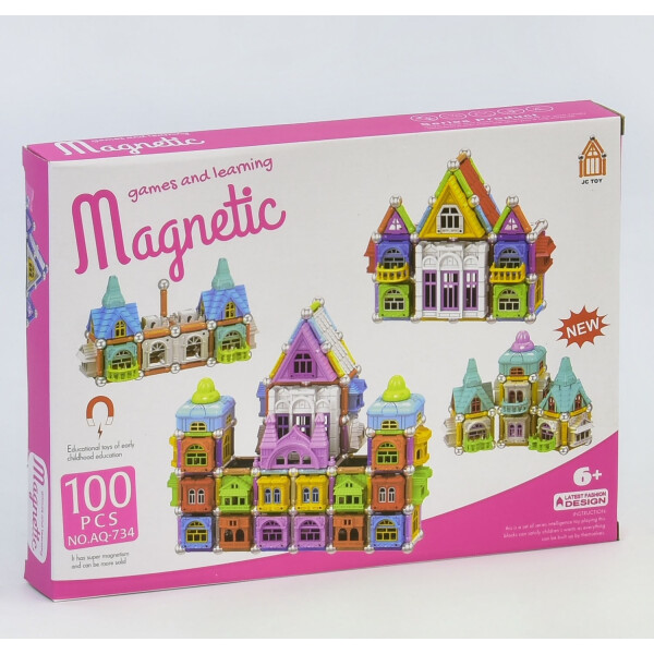 

Конструктор магнитный Magic Magnetic Замок 100 деталей (AQ - 734)