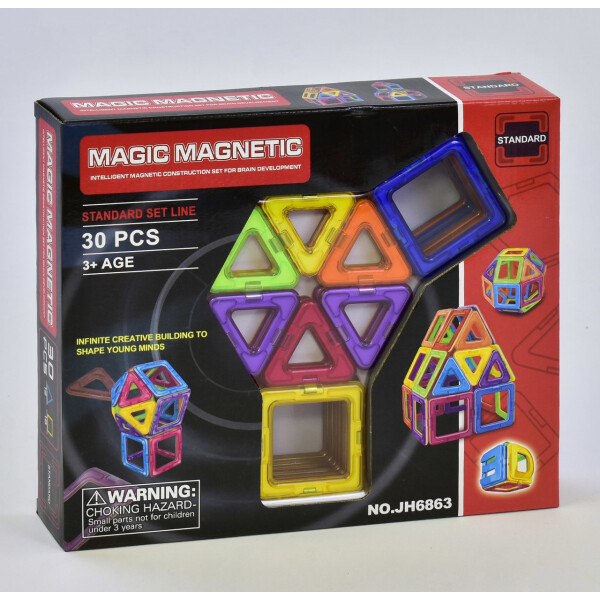 

Конструктор магнитный Magic Magnetic 30 деталей (JH 6863)