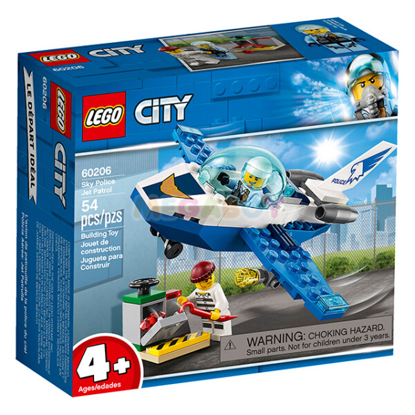 

Конструктор LEGO City - Воздушная полиция - Патрульный самолет 54 детали (60206)