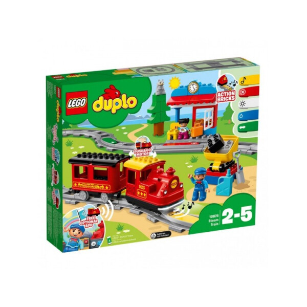 

Конструктор LEGO DUPLO - Паровоз 59 деталей (10874)