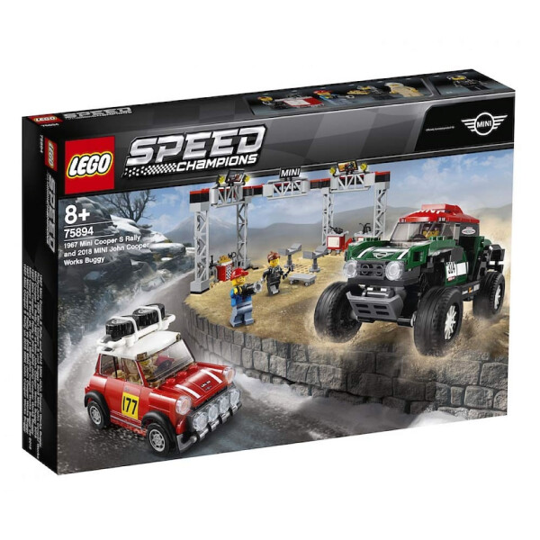 

Конструктор LEGO Speed Champions Автомобили 1967 Mini Cooper S Rally и 2018 MINI John Cooper Works Buggy 481 деталей (75894)