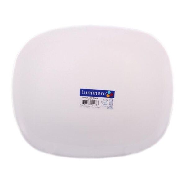 

Тарелка обеденная Luminarc Sweet Line White прямоугольная 23х28 см (J0587)