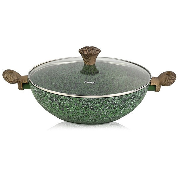 

Сковорода WOK с крышкой Fissman Malachite 30 см (4309)