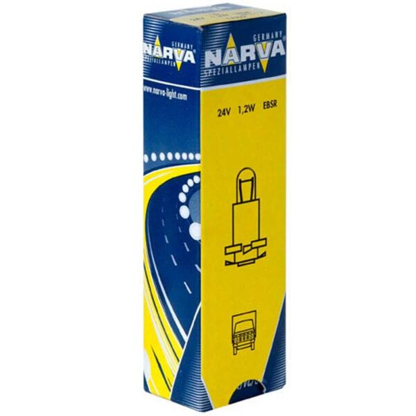 

Галогеновая лампа Narva Standart Bax 17022 24V 1.2W white EBSR4